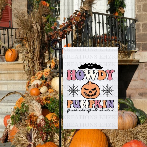 Retro Howdy Garden Flag, Halloween Flag, Outdoor Decor - Picture 5 of 6